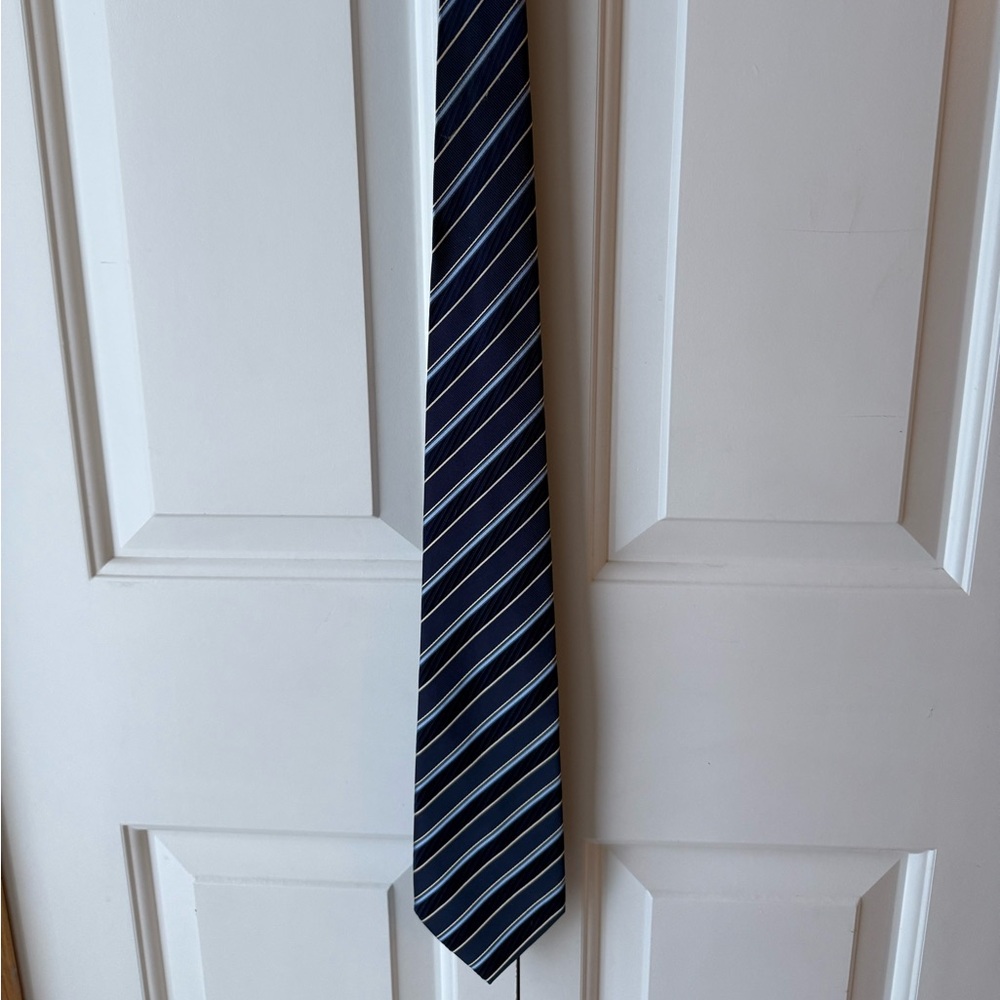 Geoffrey Beene Blue Striped Tie
